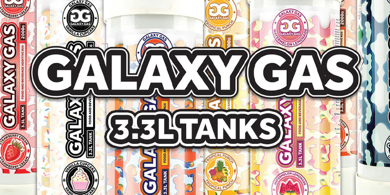 Galaxy Gas | Food & Beverage N20 Additive | 3.3L Tank | 2ct |