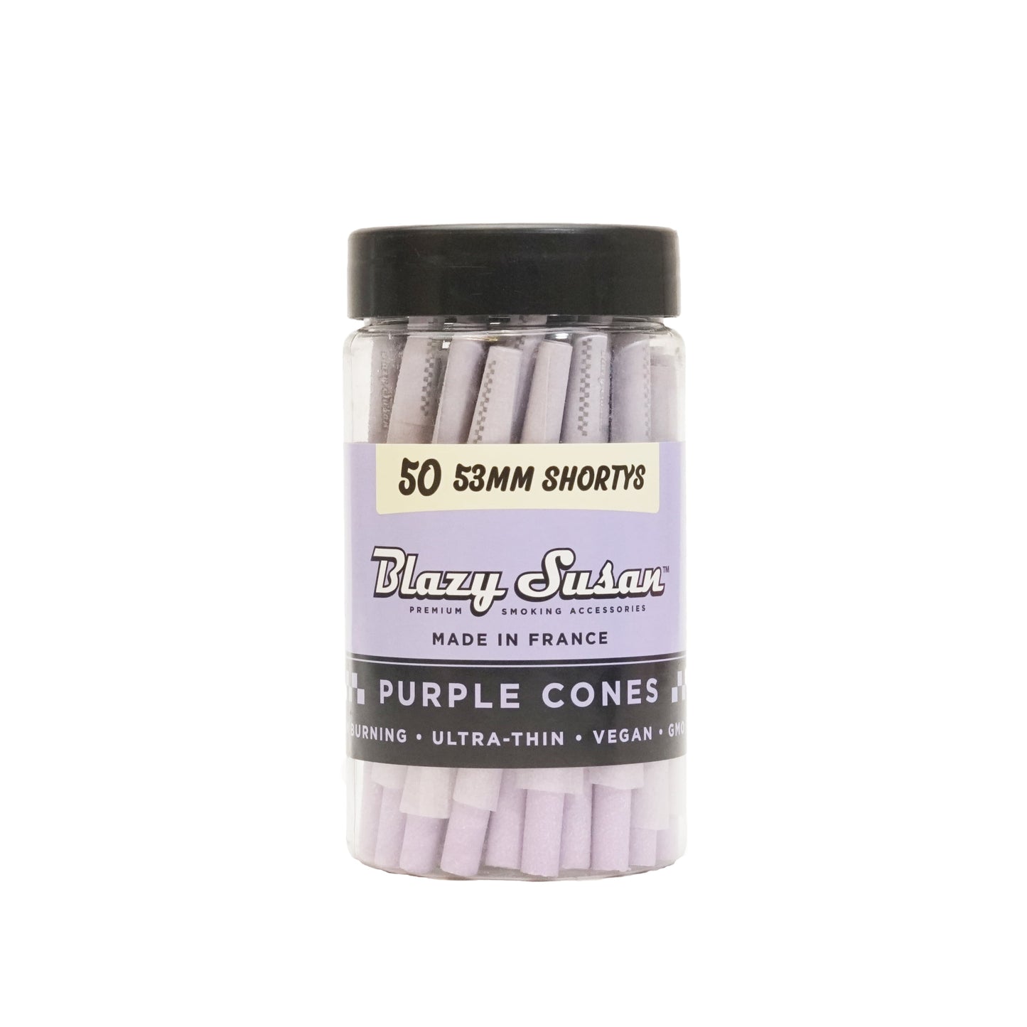 Blazy Susan Shortys | Purple Cones Jar | 53mm | 50ct