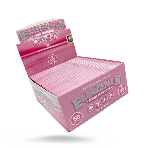 Elements Pink Papers | King Size Slim | 50 Booklets