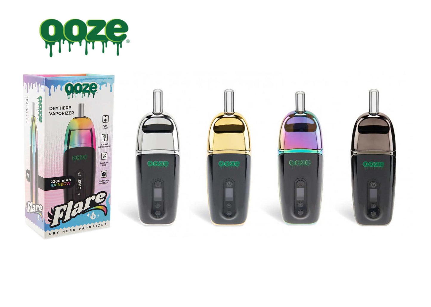 Ooze Flare | Dry Herb Vaporizer | 2200mAh |