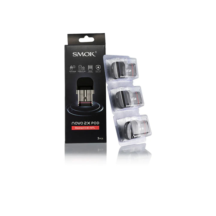 Smok Novo 2X | Meshed 0.9 Ohm MTL Pods | 3pk | 1ct