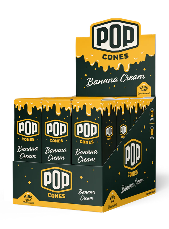 Pop Cones | King Size | Unbleached | 3 Cones | 24ct
