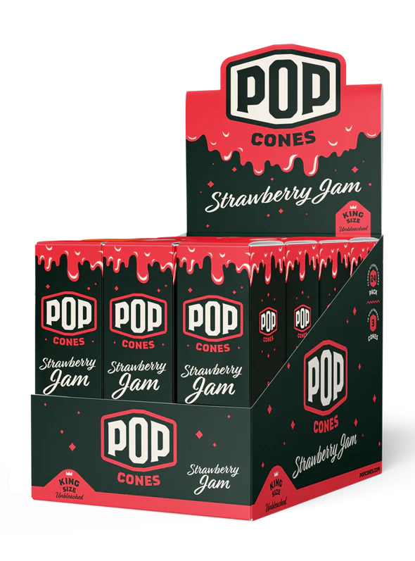 Pop Cones | King Size | Unbleached | 3 Cones | 24ct