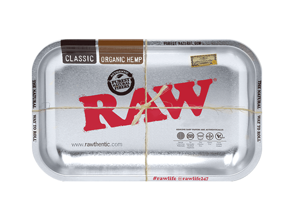 RAW Steel Metal Rolling Tray | Large | 14" x 11"
