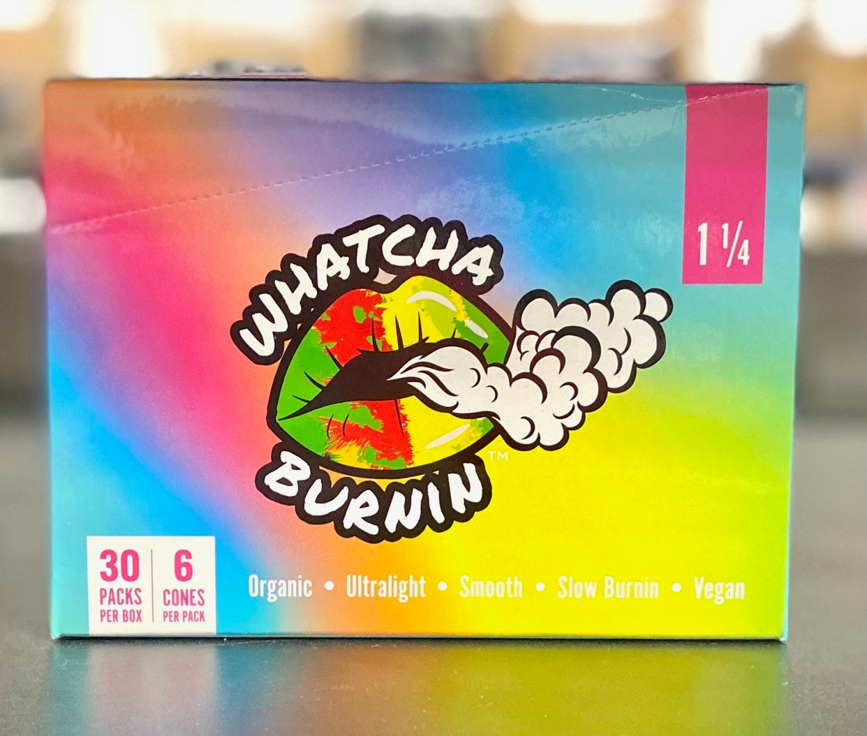 Whatcha Burnin | Original Blue Pre-Rolled Cones | 1-1/4" | 6pk | 30ct