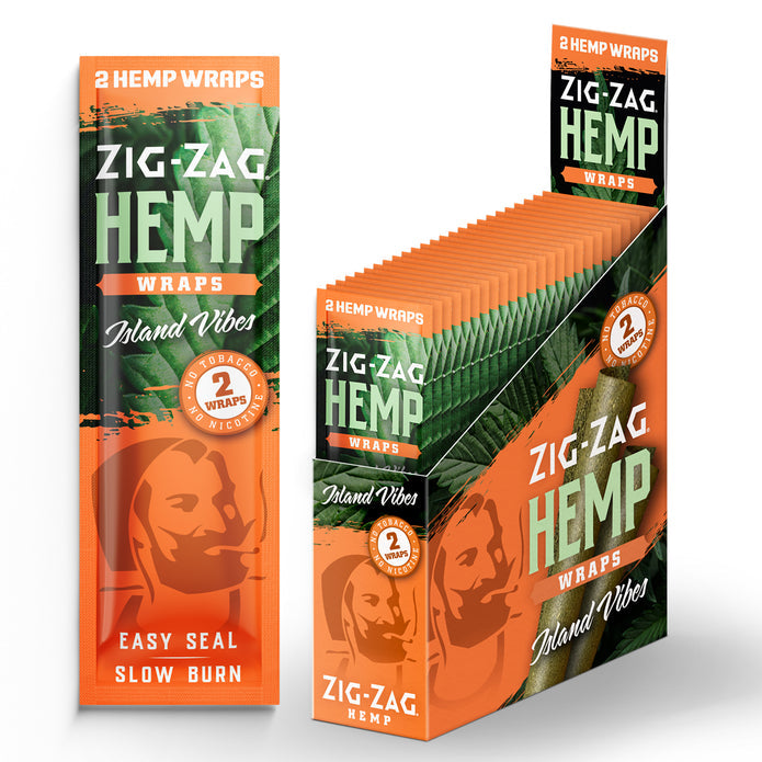 Zig-Zag Hemp Wraps | 2pk | 25ct |