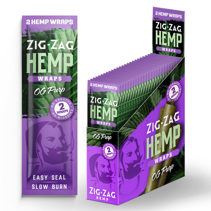 Zig-Zag Hemp Wraps | 2pk | 25ct |