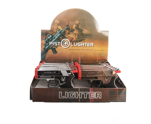 Double Torch Lighters | Pistol | GH10260-2 | 16ct
