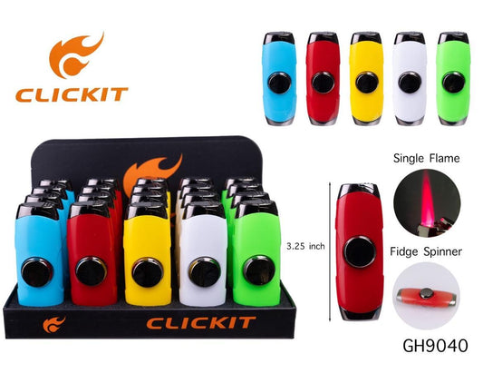 Clickit Fidget Spinner Lighters | 20ct | GH9040