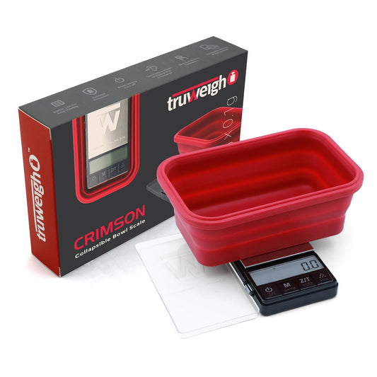 TruWeigh Large Crimson Collapsible Bowl 1000G X 0.1g | Red