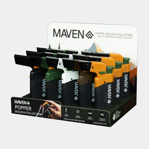 Maven Torch Lighters | Popper Collection | Item 98-1170 | 15ct