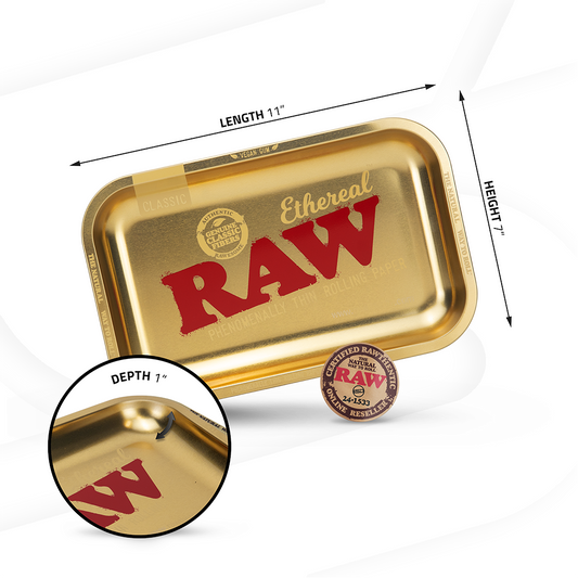 RAW Ethereal Rolling Tray | Small | 10.8" x 6.8"