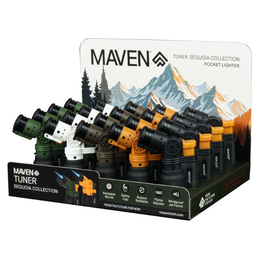 Maven Torch Lighters | Tuner Sequoia Display | 20ct
