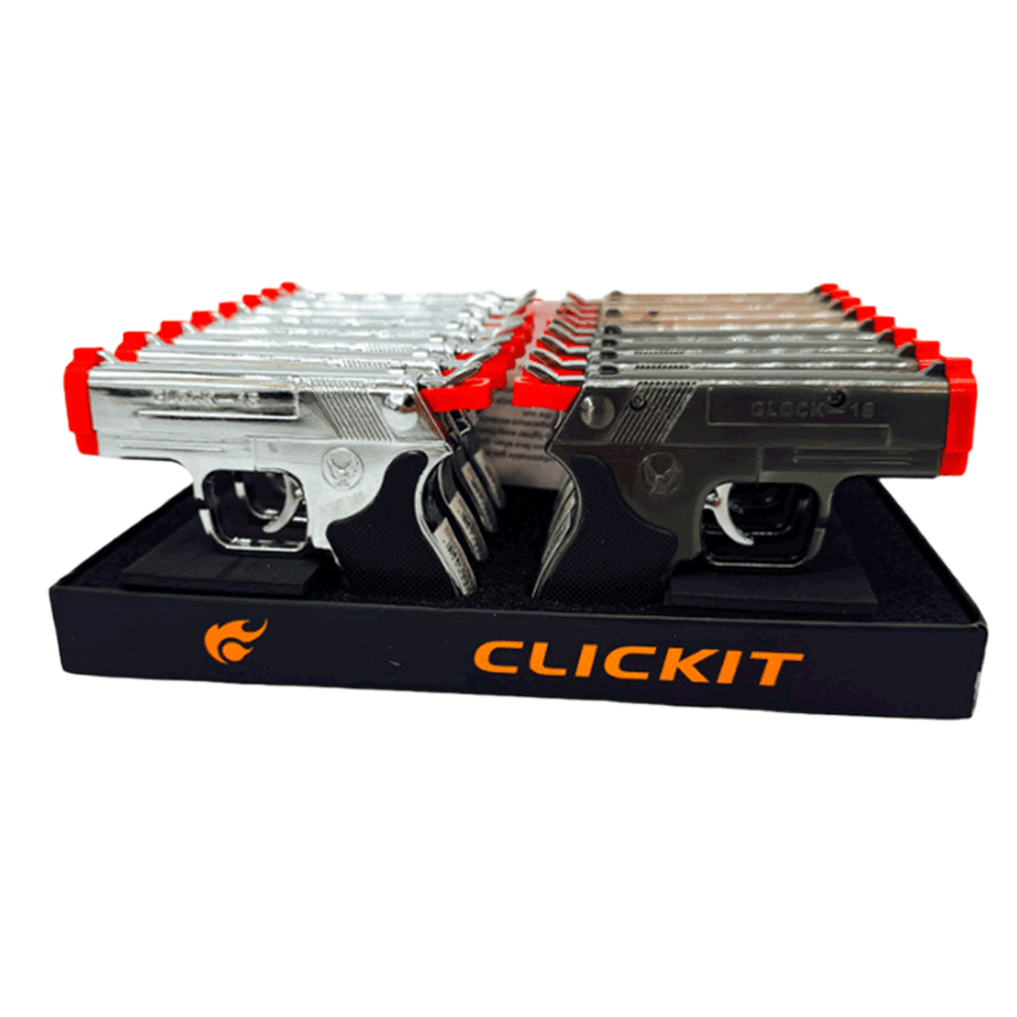 Double Torch Lighters | Pistol | GH10260-2 | 16ct