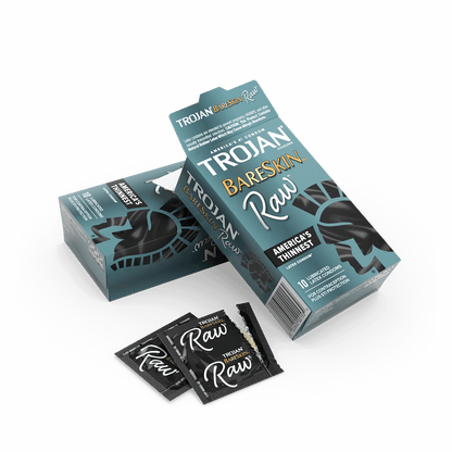 Trojan Condoms | Bareskin Raw | 10pk | 4ct