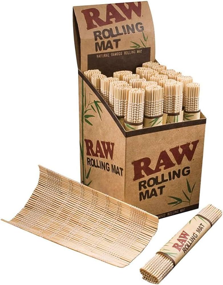Rolling Mat Image RAW Rolling Mat | Natural Bamboo | 24ct – Zeus Wholesale
