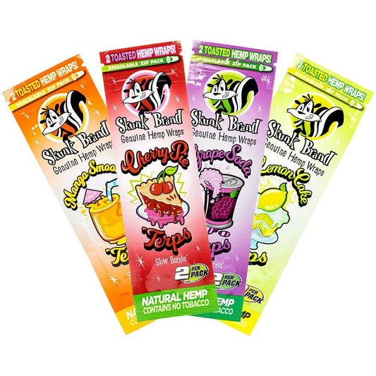 Skunk Hemp Blunt Wraps | Terp-Enhanced | 2pk | 25ct |