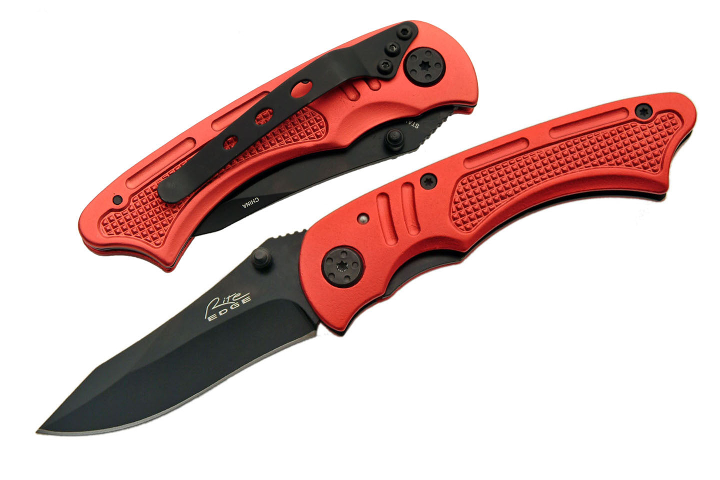 4" Cyclone Red Folding Knife | 210834-RD