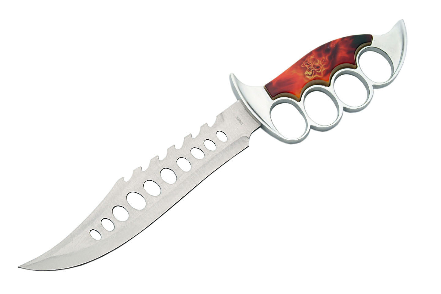 13.25" Flamed Skull w/ Sheath | Item 210996