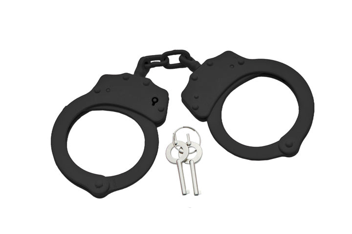 Black Chain Handcuffs w/ Key | 220041-BK