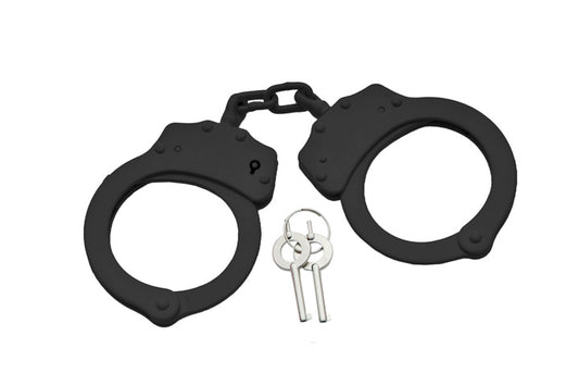 Black Chain Handcuffs w/ Key | 220041-BK