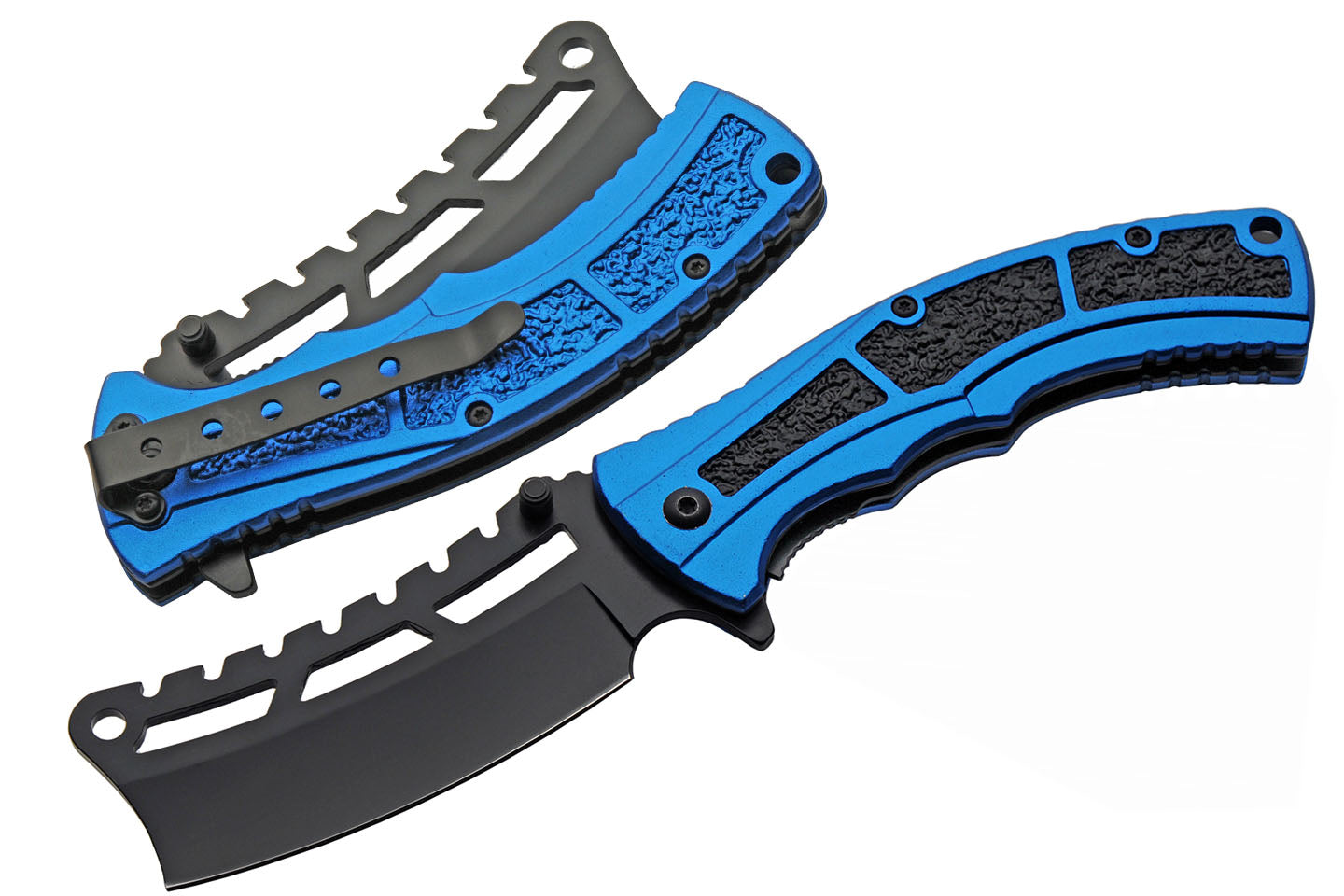 4.5" Blue Cleaver Sand Folding Knife | 300550-BL