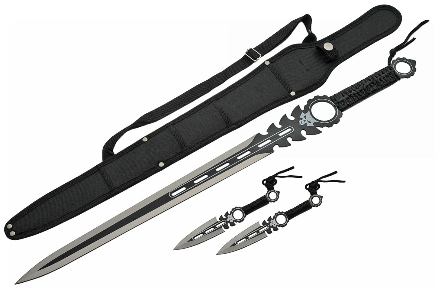 26" Monster Sword w/ Throwers | Black | 926932-BK