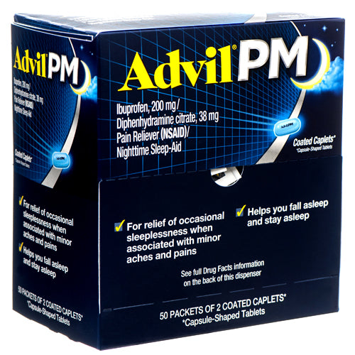 Advil PM Coated Caplets | 2pk | 50ct