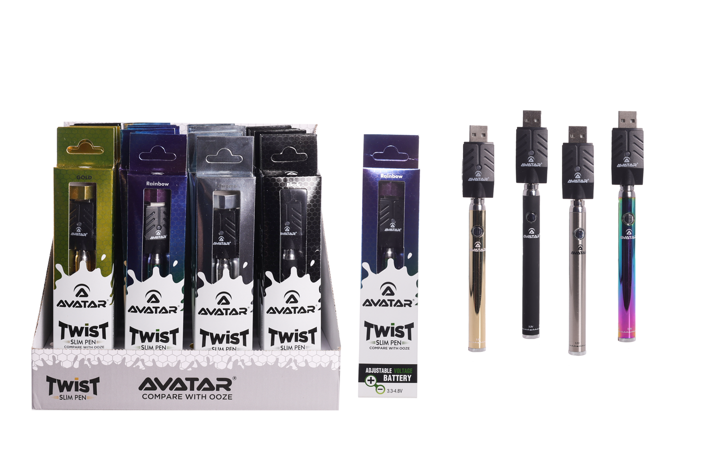 Avatar Slim Twist Pen w/ USB Smart Charger | 1ct |