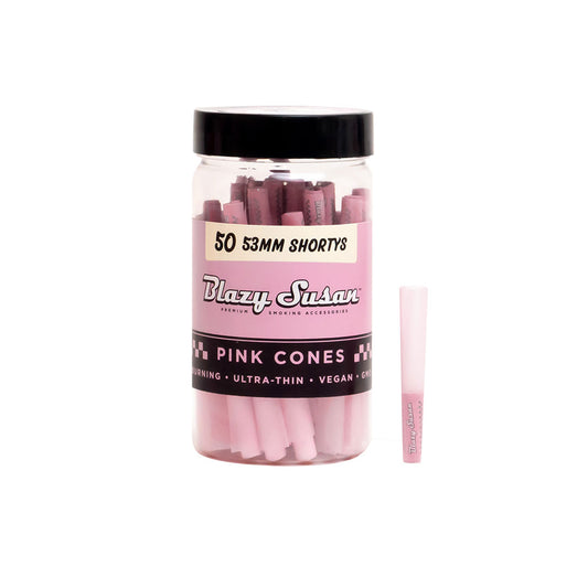Blazy Susan Shortys | Pink Cones Jar | 53mm | 50ct
