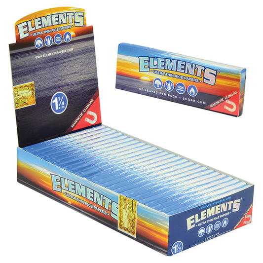 Elements Ultra Thin Rice Paper | 1-1/4" | 25 Booklets