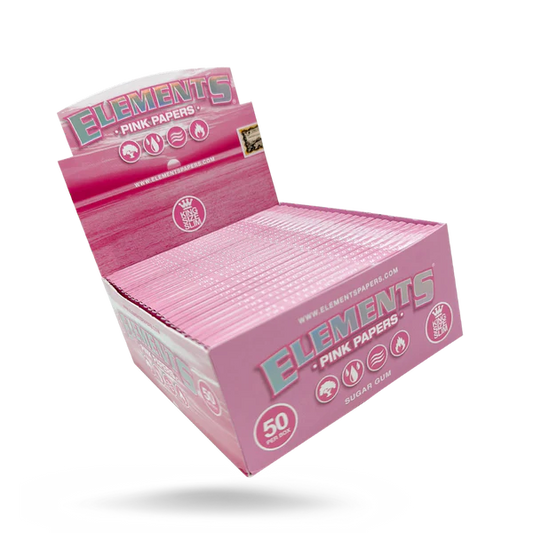 Elements Pink Papers | King Size Slim | 50 Booklets