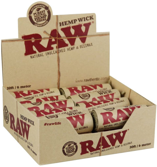 RAW Hemp Wick | 20ft | 20ct