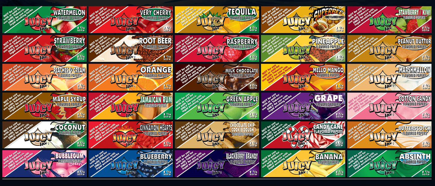 Juicy Jay's 1-1/4" Rolling Papers | 24 Booklets |