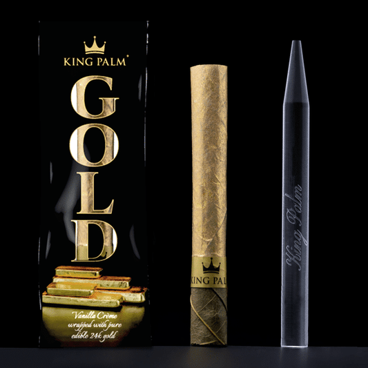 King Palm | 24K Gold Blunt Cone | 1pk | 15ct | Vanilla Creme