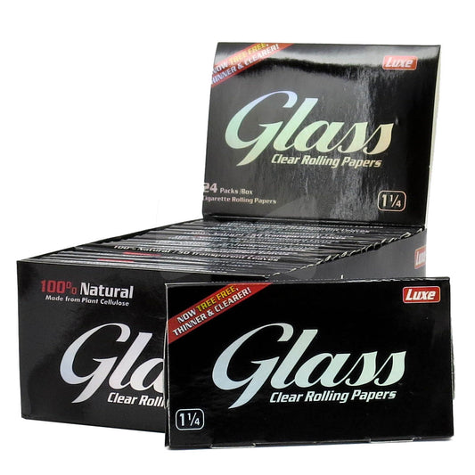 Luxe Glass Rolling Paper | 1-1/4" | 24 Booklets