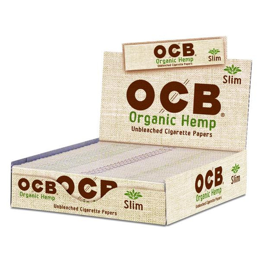 OCB Organic Hemp | King Size Slim Rolling Papers | 24ct