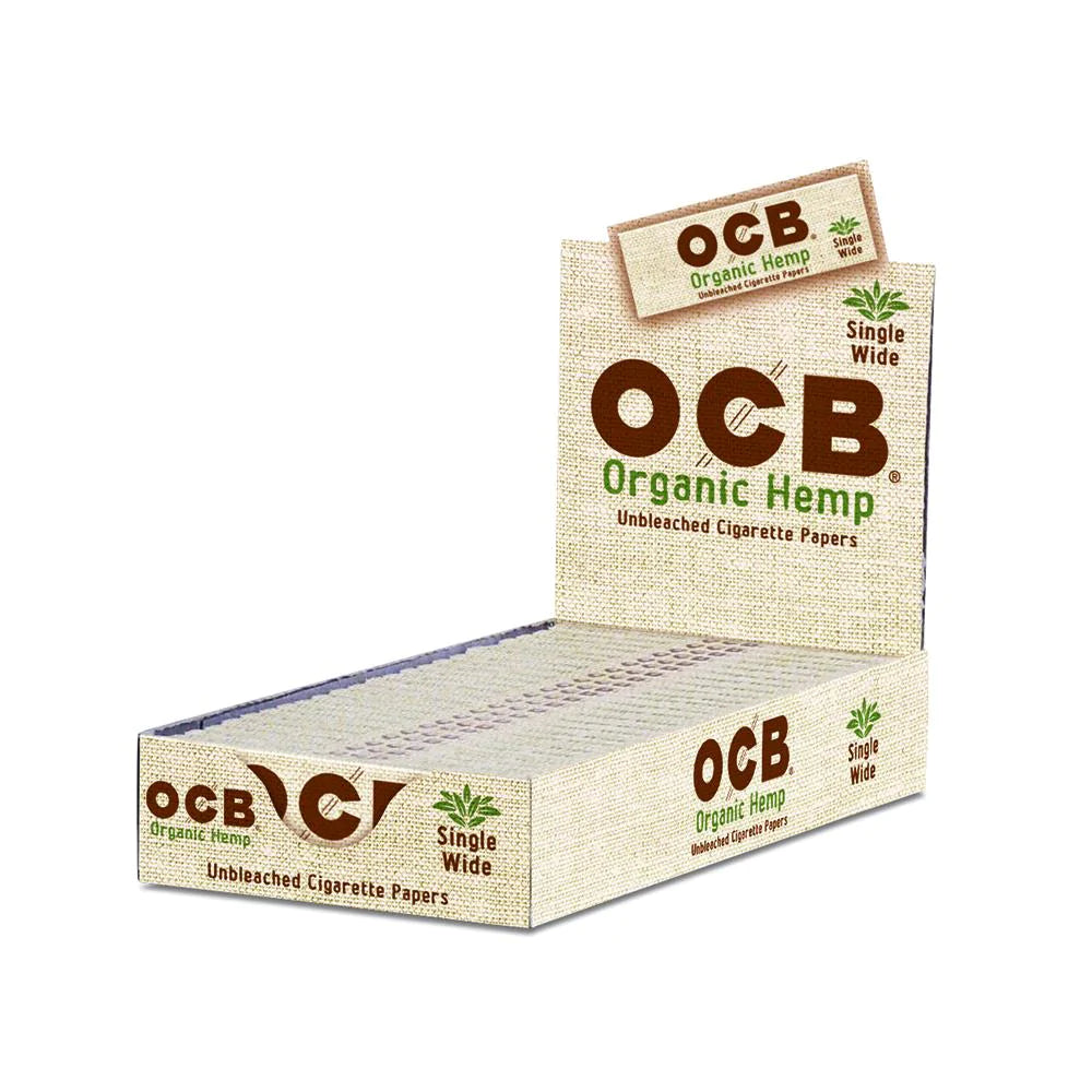 OCB Organic Hemp | Single Wide Rolling Papers | 24ct