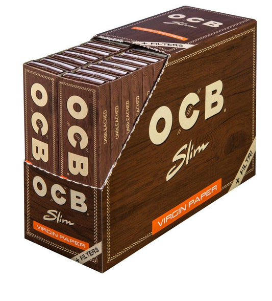 OCB Virgin | Slim Cigarette Papers + Tips | 24ct