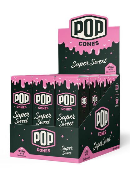 Pop Cones | King Size | Unbleached | 3 Cones | 24ct