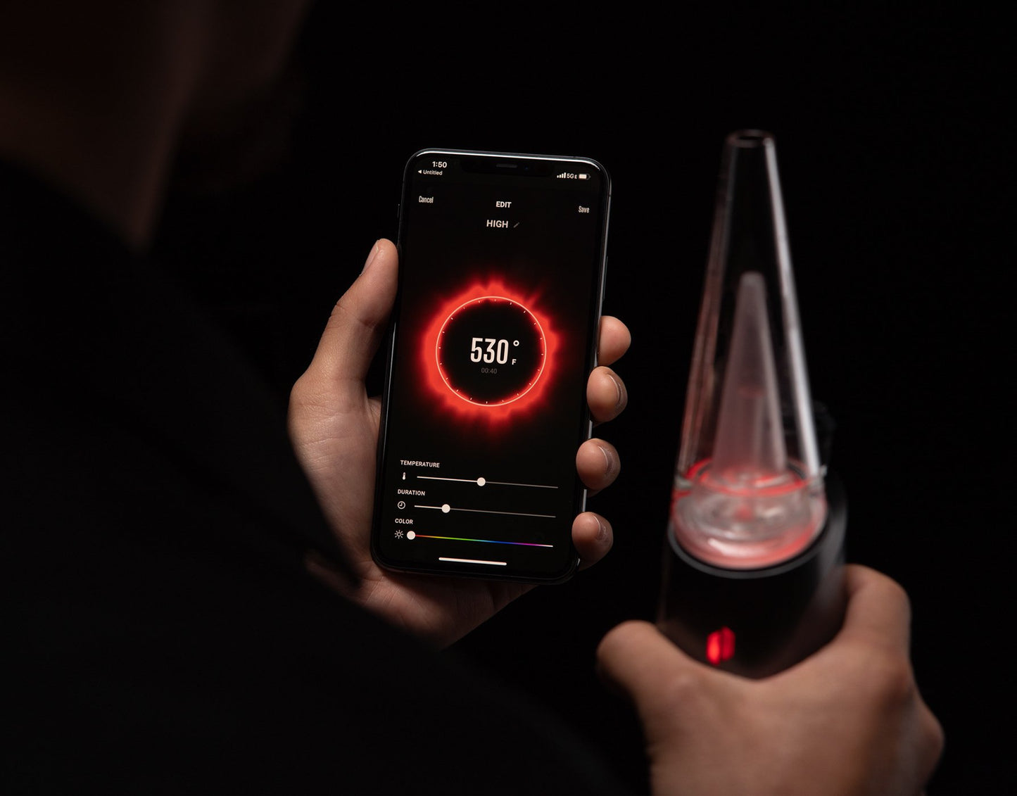 Puffco | The Peak Pro Smart Vaporizer | Black