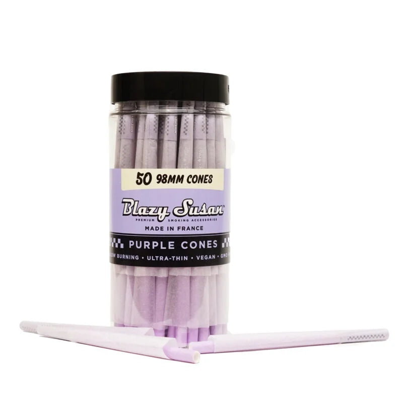 Blazy Susan Purple Cones Jar | 98mm | 50ct