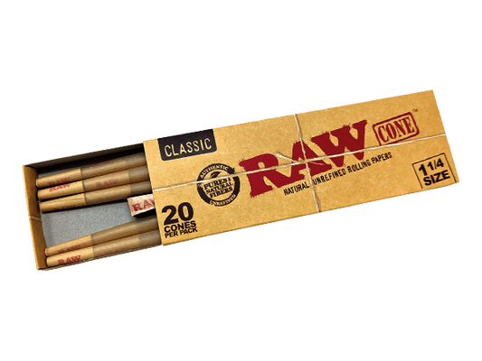 RAW Cones | Classic 1-1/4 | 20 Cones | 40ct