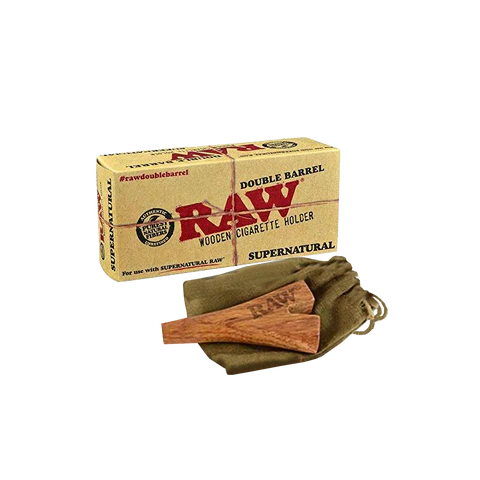 RAW Double Barrel | Wooden Cigarette Holder | Supernatural