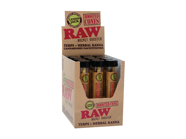 RAW Rocket Booster | Terp Boosted Cones | 12ct |