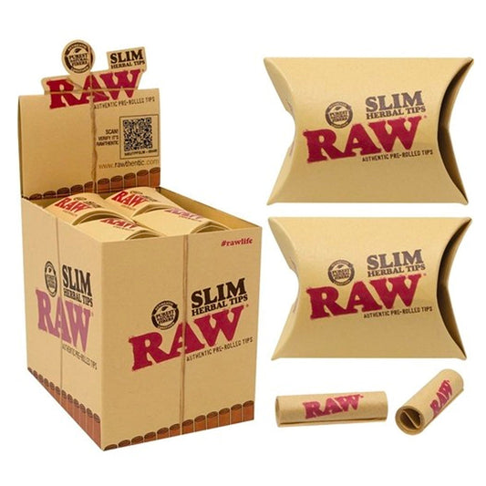 RAW Slim Herbal Pre-rolled Tips | 21pk | 20ct