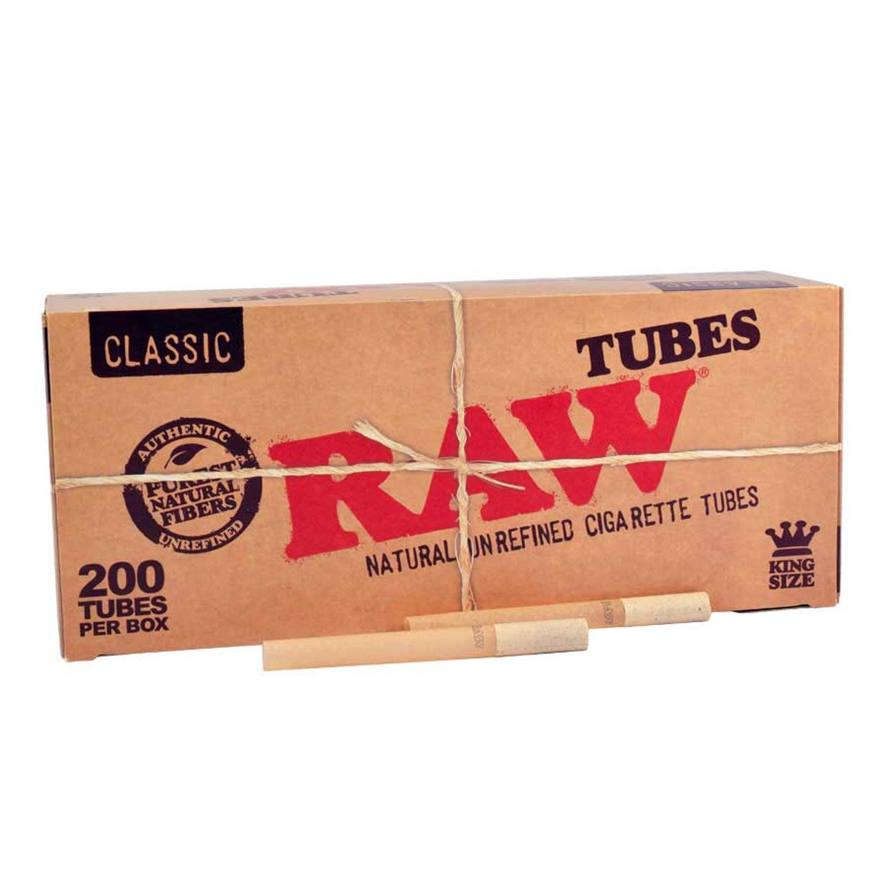 Raw Natural Unfiltered Tubes | King Size | 200ct