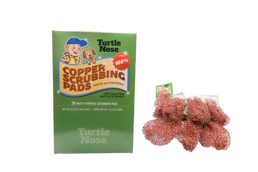 Turtle Nose Copper Scrubber Pads | 1 Box (36ct)