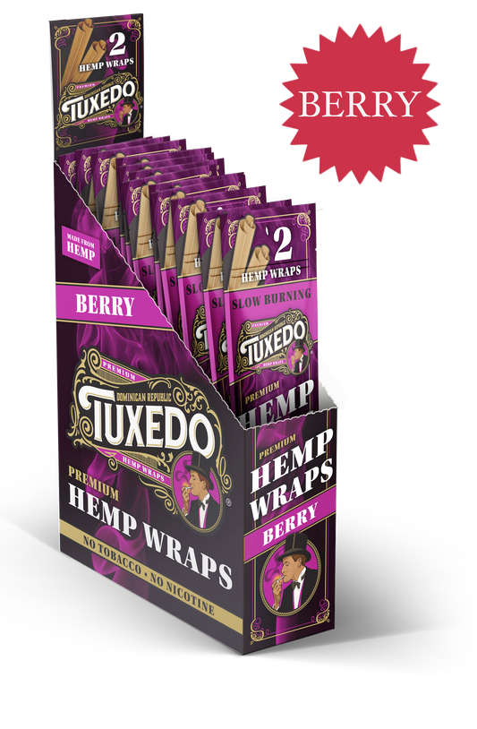 Tuxedo Hemp Wraps | 2pk | 25ct |