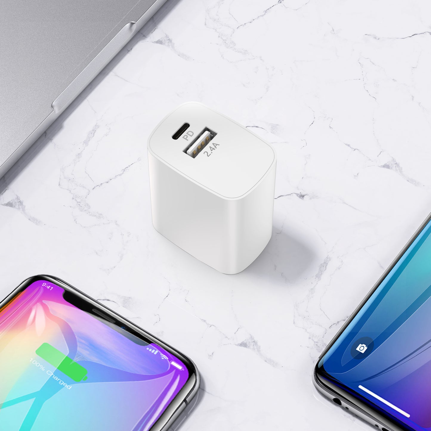 Fast Charging Wall Charger | Type C & USB | 1ct |